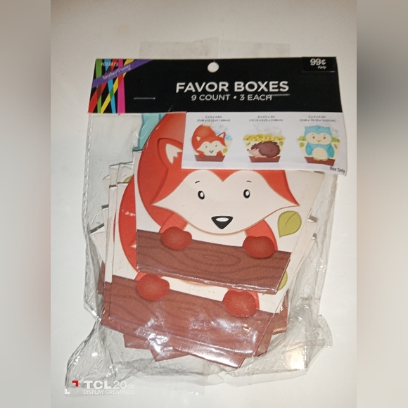🦊 woodland creatures🦁20 pack unopened birthday party set - Picture 10 of 10